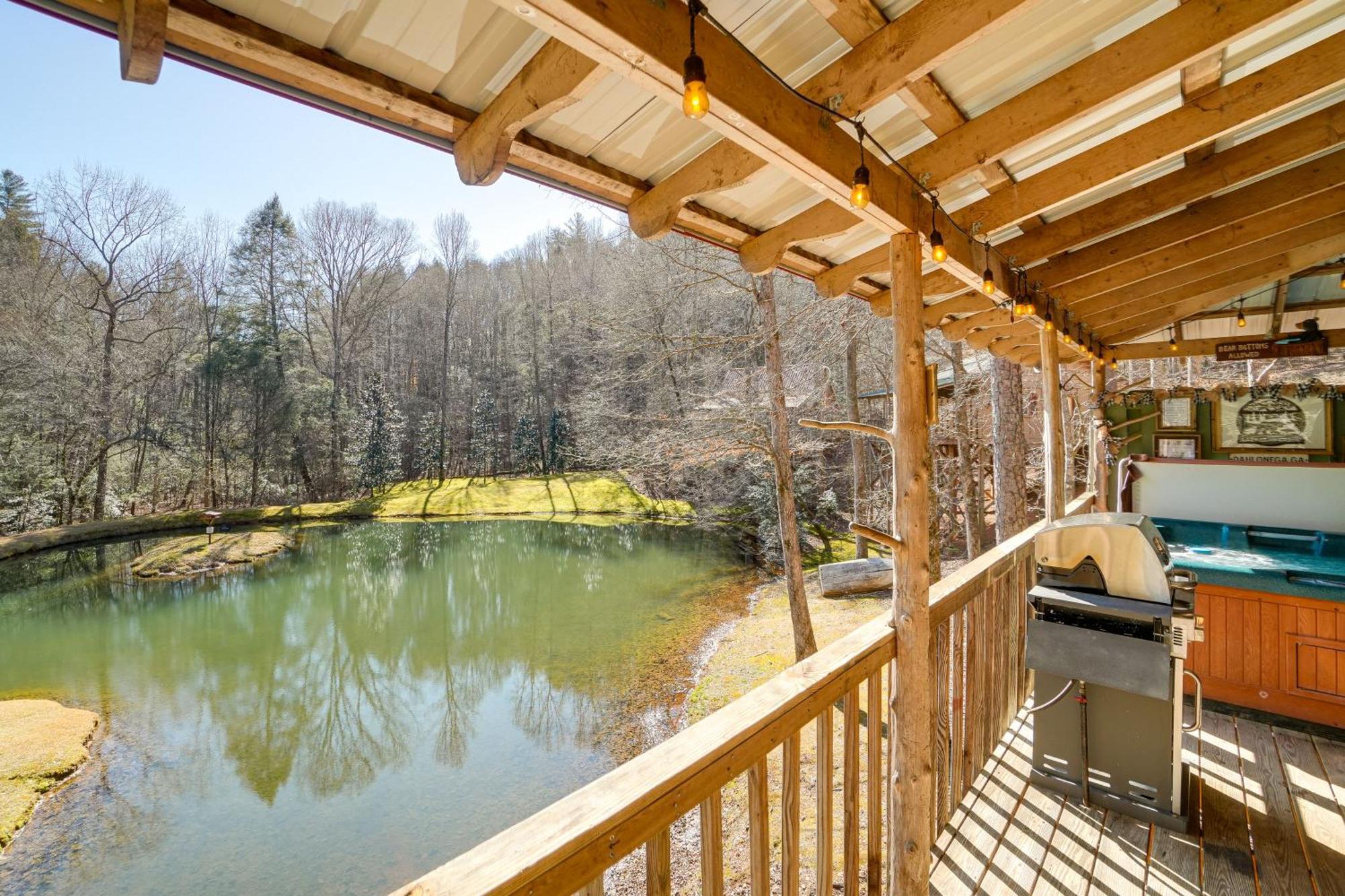 Secluded Family Retreat In Dahlonega With Hot Tub! Villa Exterior photo
